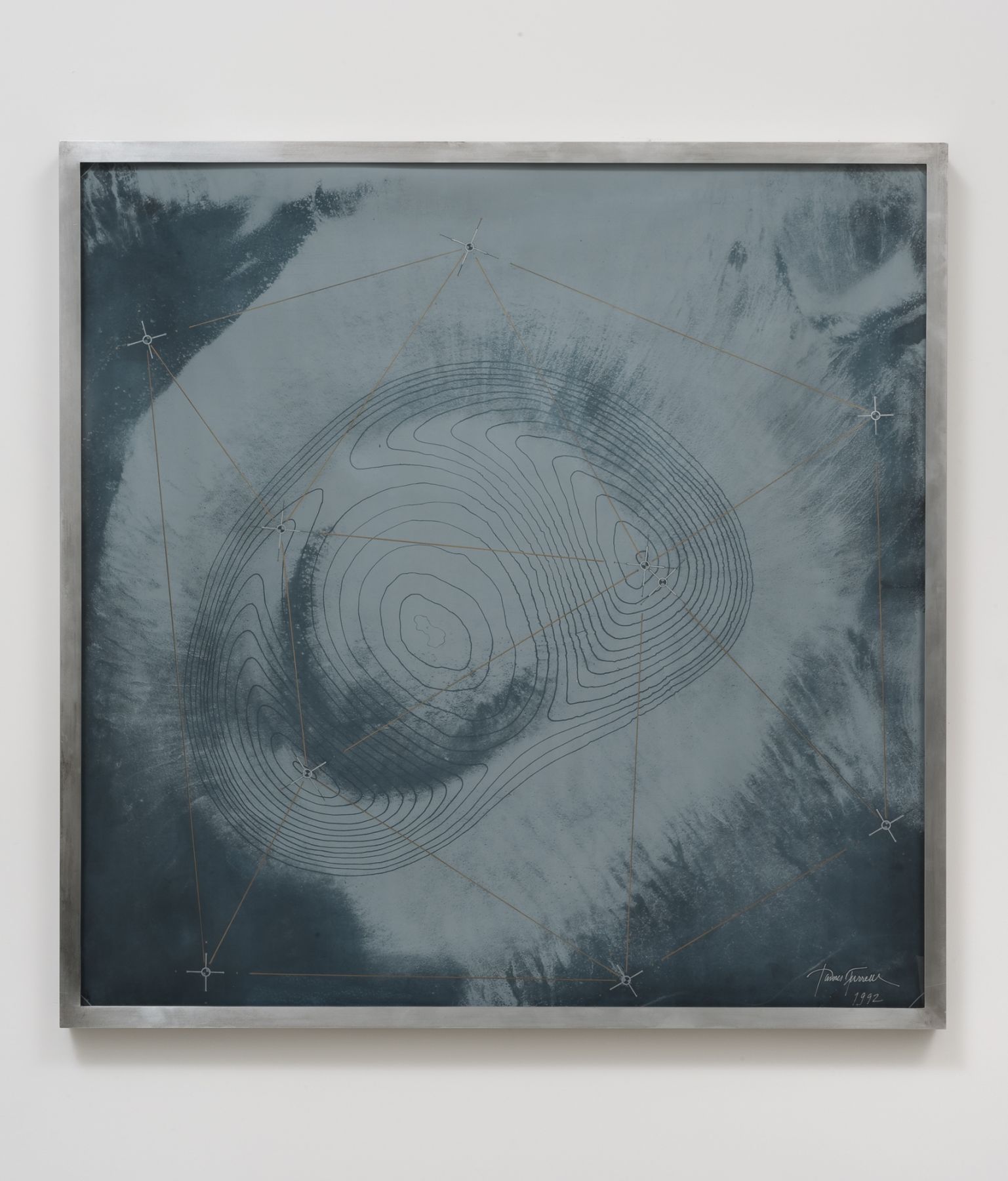 James Turrell, Original Crater Contours in Pale Grey