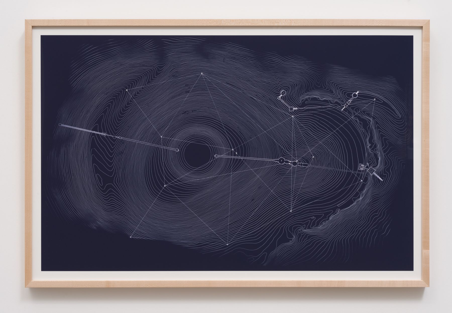 James Turrell, 1983 Site Plan Blueprint