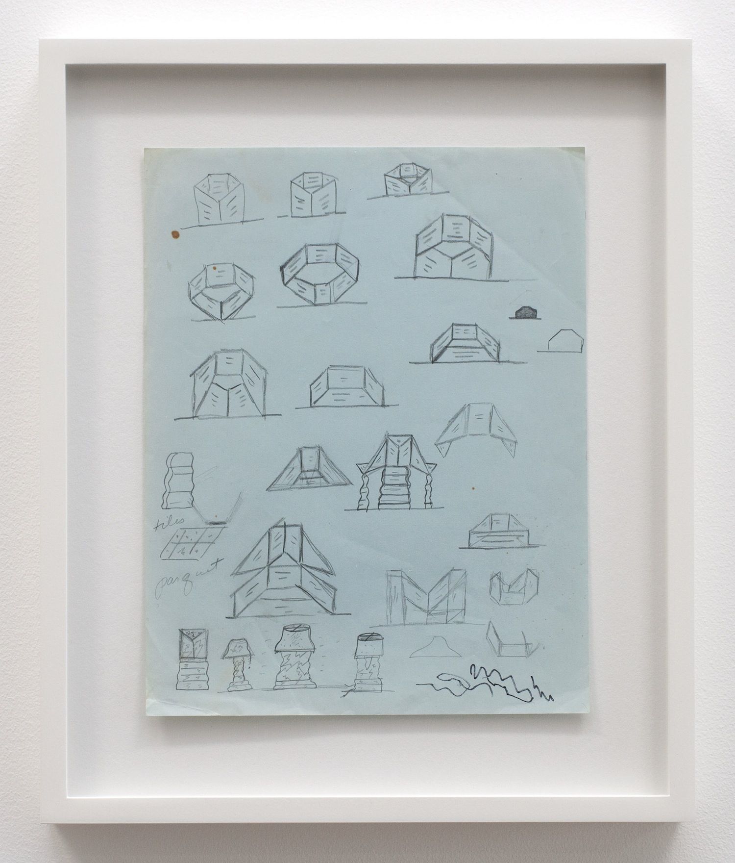 Christina Ramberg, Untitled (parquet shapes), N.D.