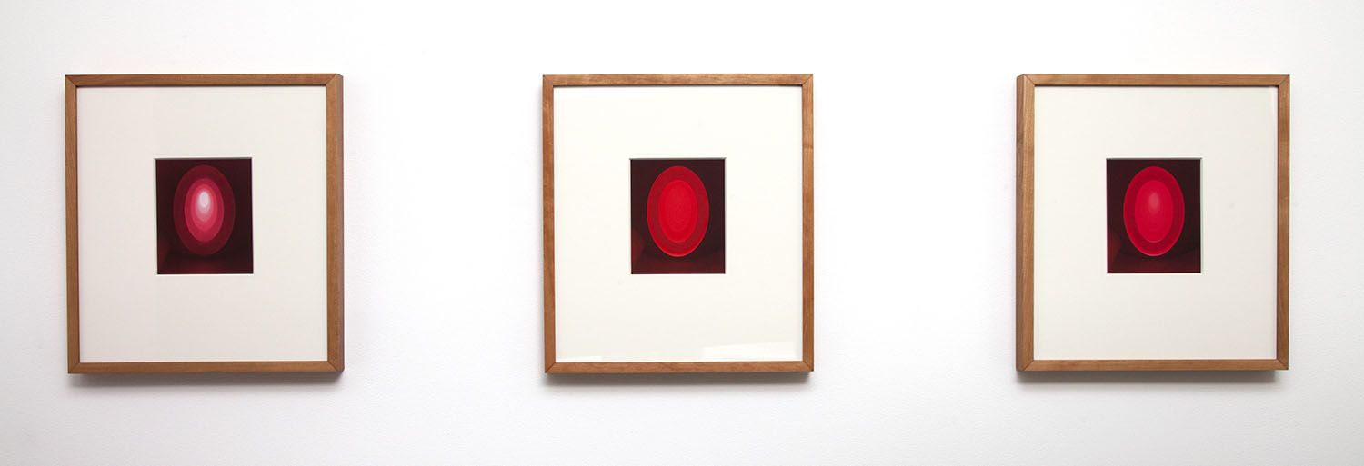 James Turrell From the Guggenheim, Set M, Red Small Vertical, 2013