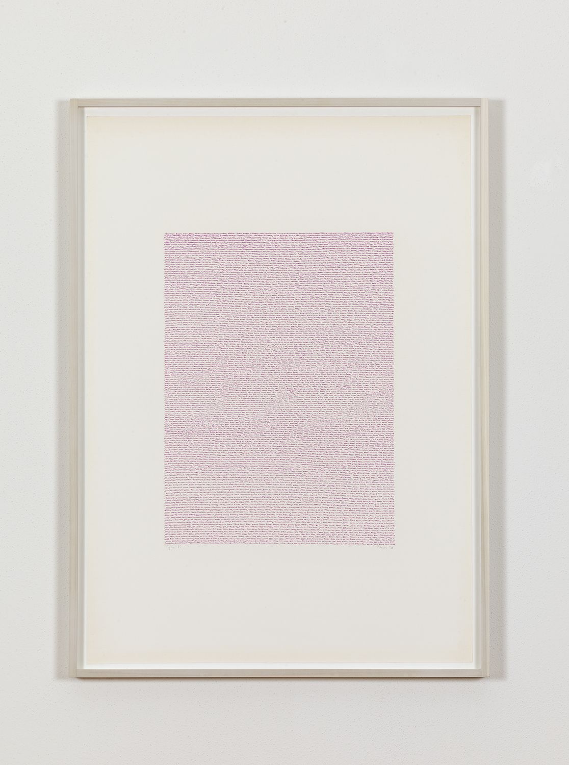 Irma Blank, Eigenschriften, Pagina 65, 1970