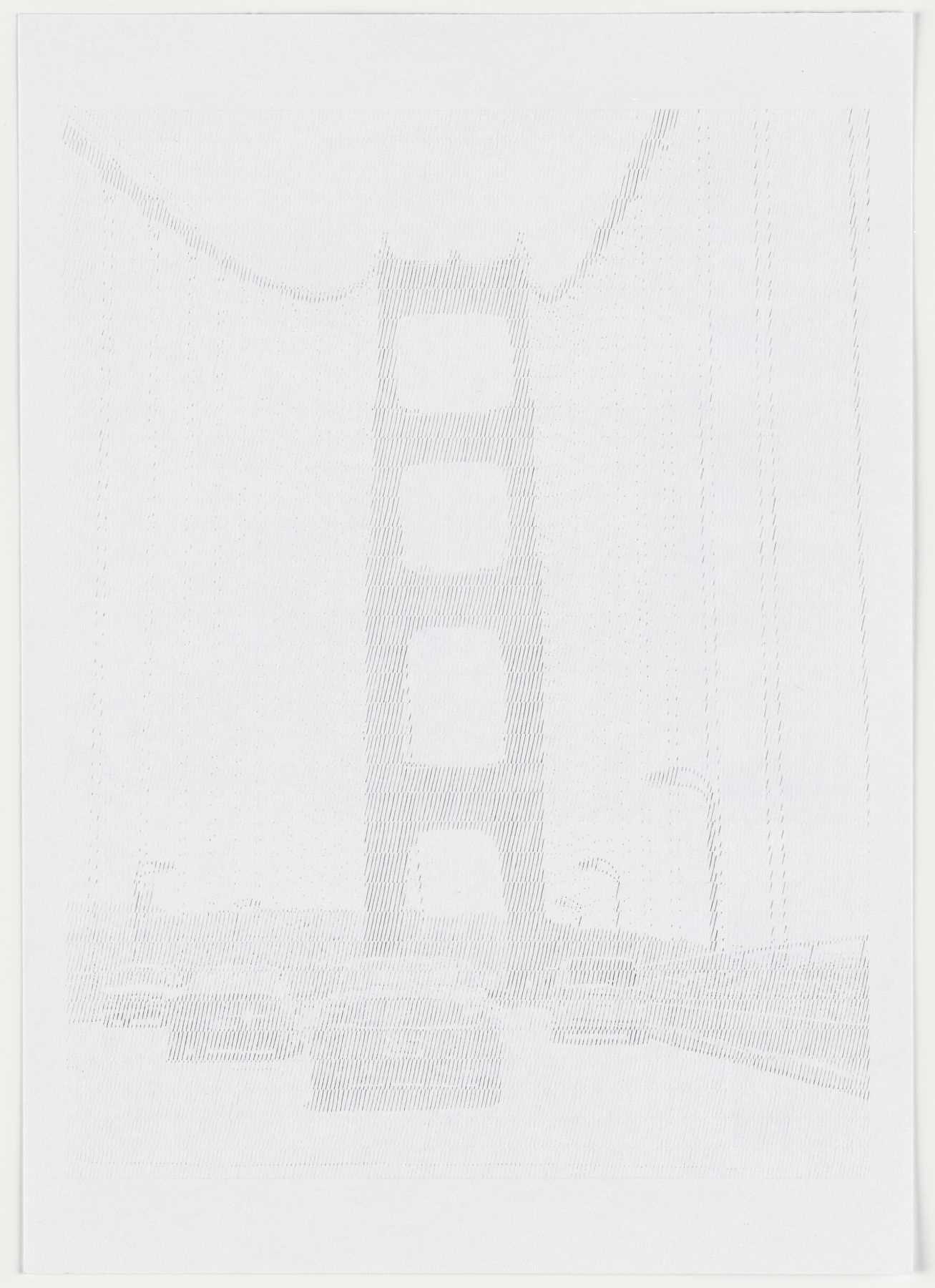 Ewan Gibbs San Francisco Golden Gate Bridge Graphite on paper