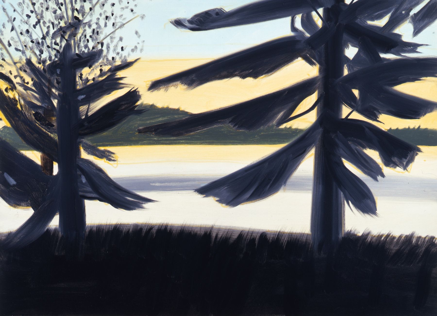 Alex Katz Sunset 1 Oil on canvas