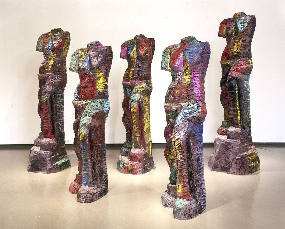 Five Lights in the Valley, 2005, Painted urethane