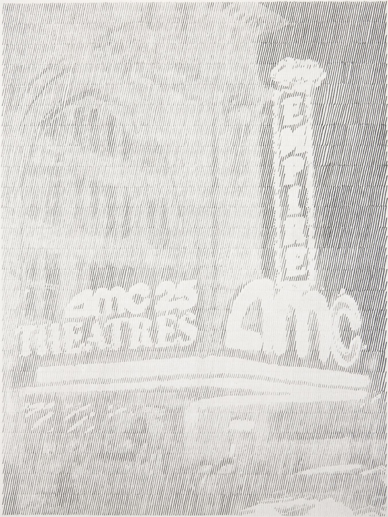 Ewan Gibbs New York AMC Theatre Graphite on paper