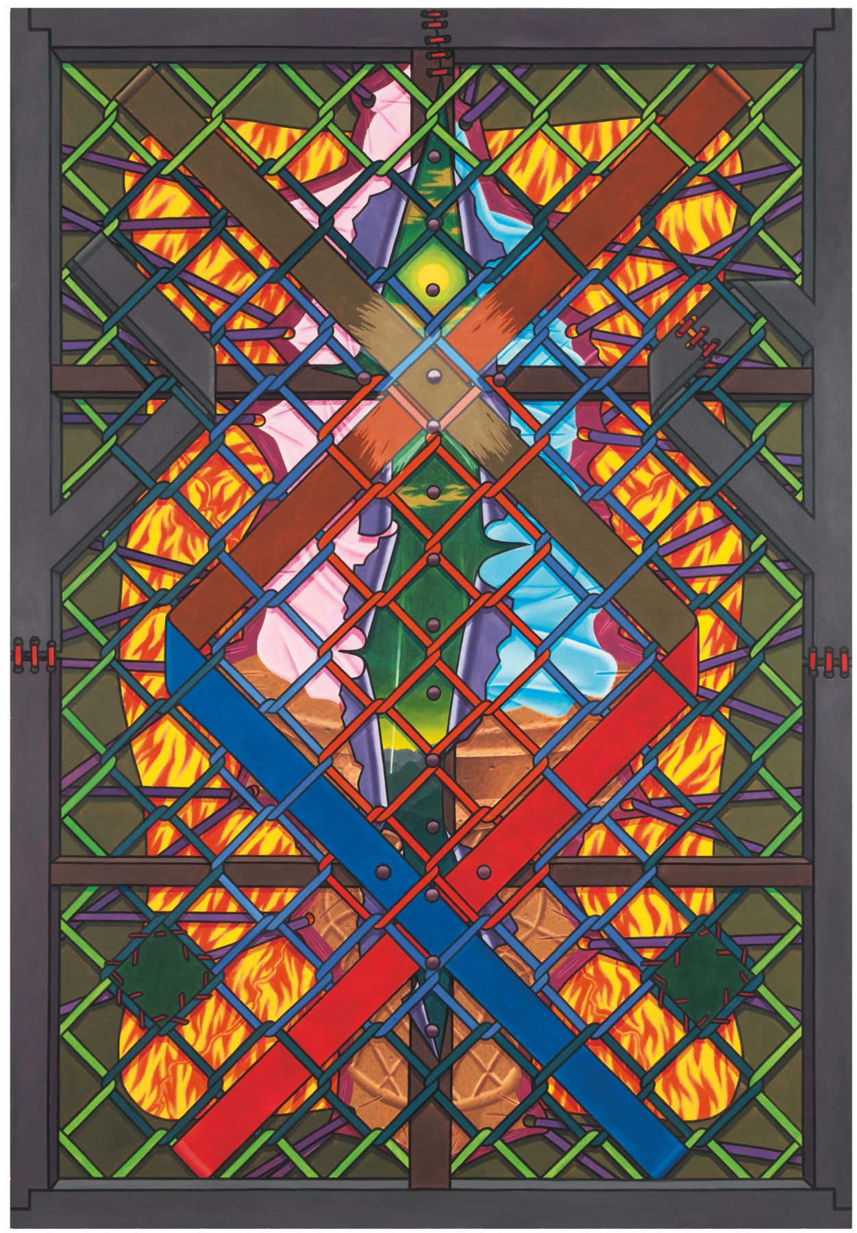 United Opposition, 1975, Oil on canvas