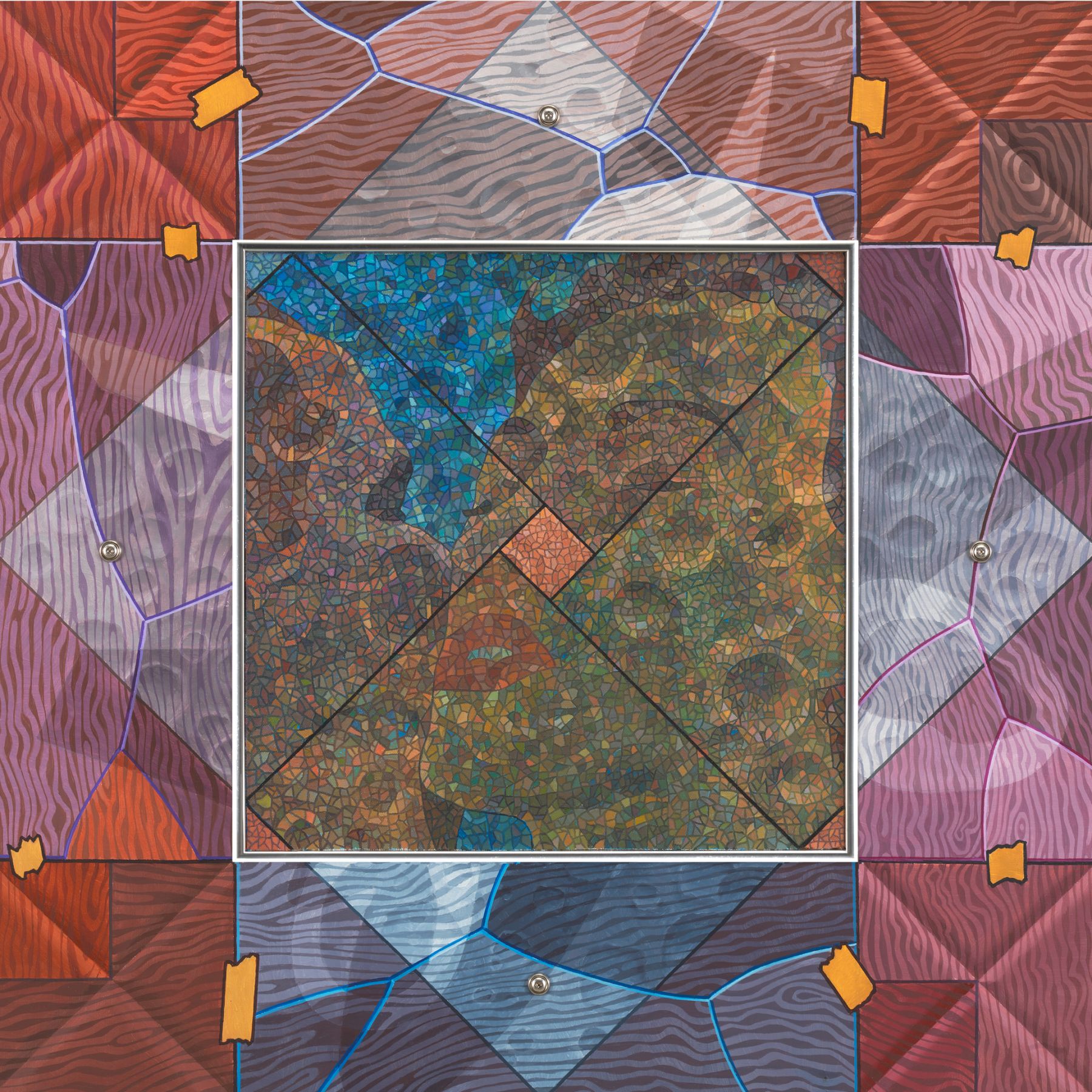 Double Whammy, 2013, Oil on canvas over wood