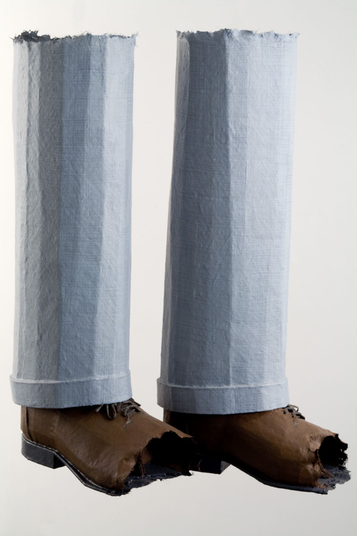 Jim Shaw Dream Object (Hanging legs made out of fiberglass with toes bitten off to demonstrate effect of animal traps), 2007