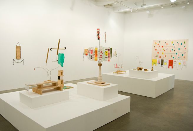 B. Wurtz: Works 1970â2011, installation view. Metro Pictures, New York.