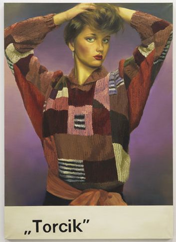 Cake, 2010. Oil on canvas, 68.9 x 49.21 inches (175 x 125 cm). MP 60