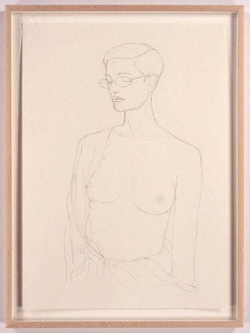 Anne, 2005. Pencil drawing on paper, 23.4 x 16.5 inches. MP D-5