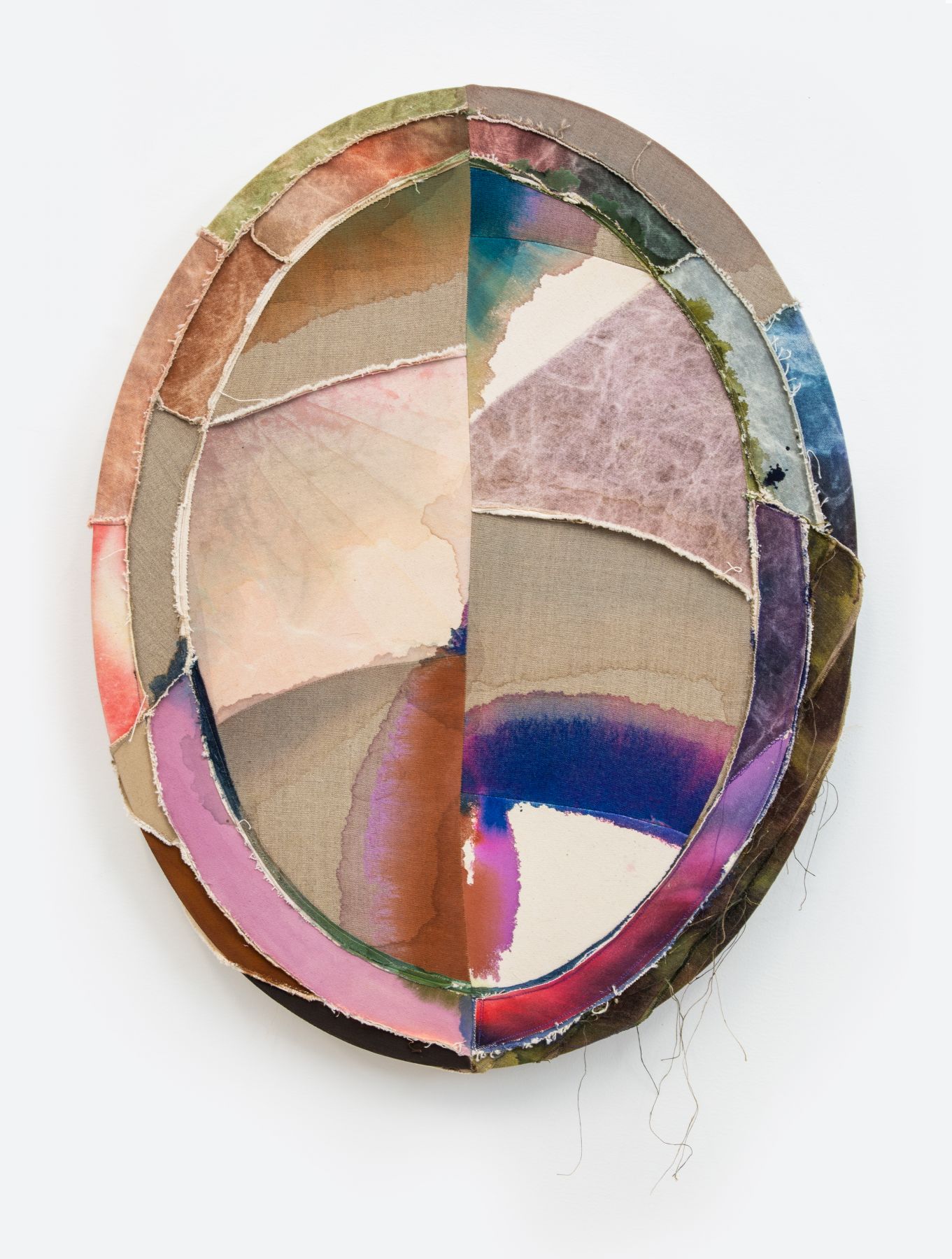 The Ghost of Paintings Past, Oval, 30 inch, February, 2021