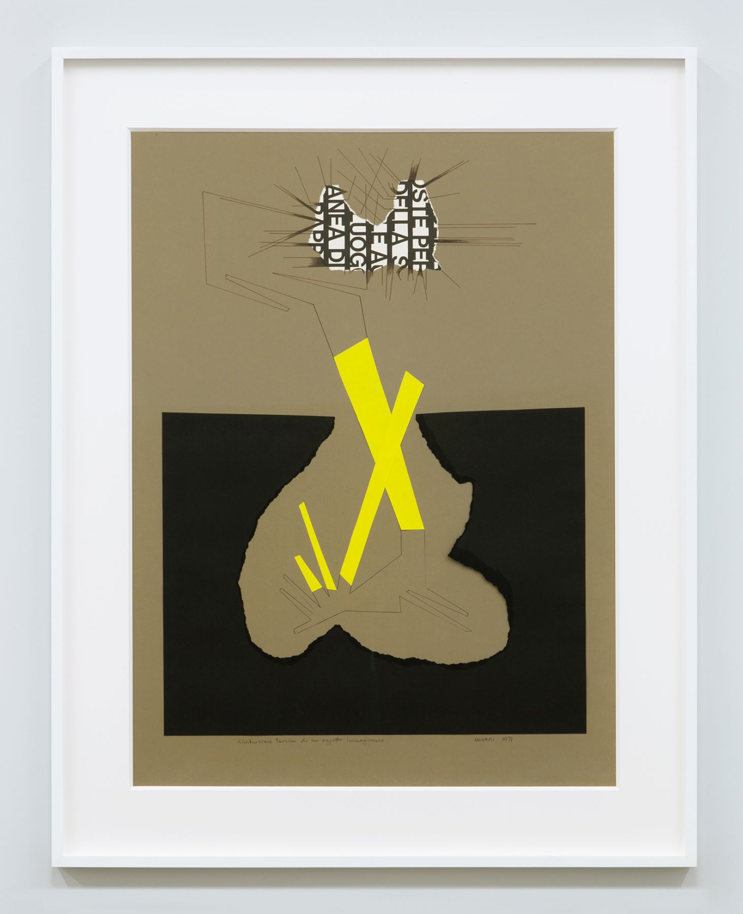 Bruno Munari Ricostruzione teorica di un oggetto immaginario 11, 1971