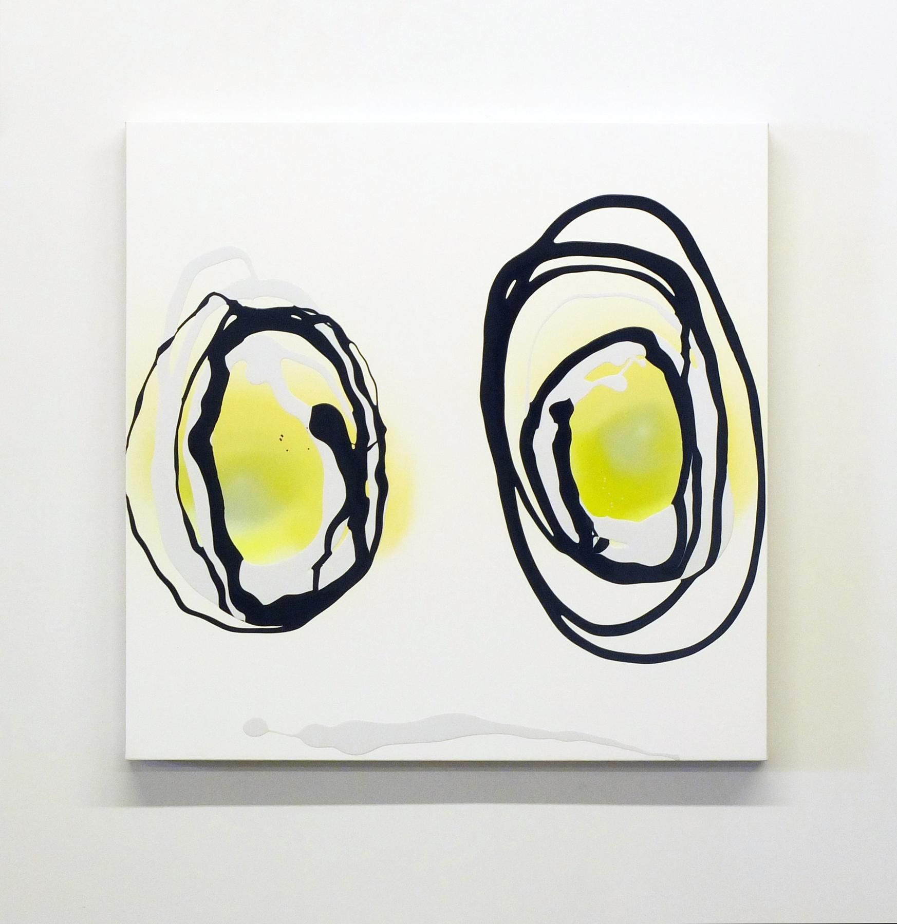 Untitled 2015 Enamel on gessoed panel