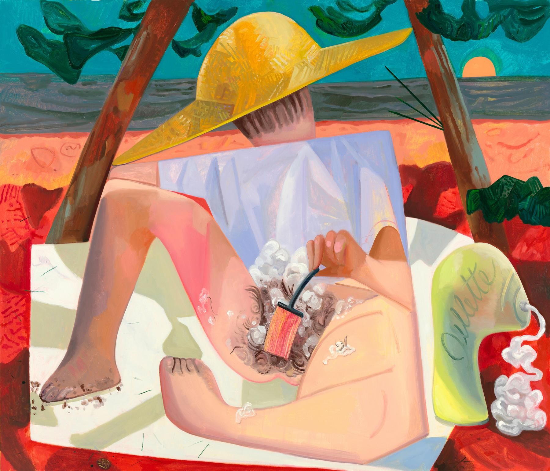 Shaving 2010 Oil on canvas