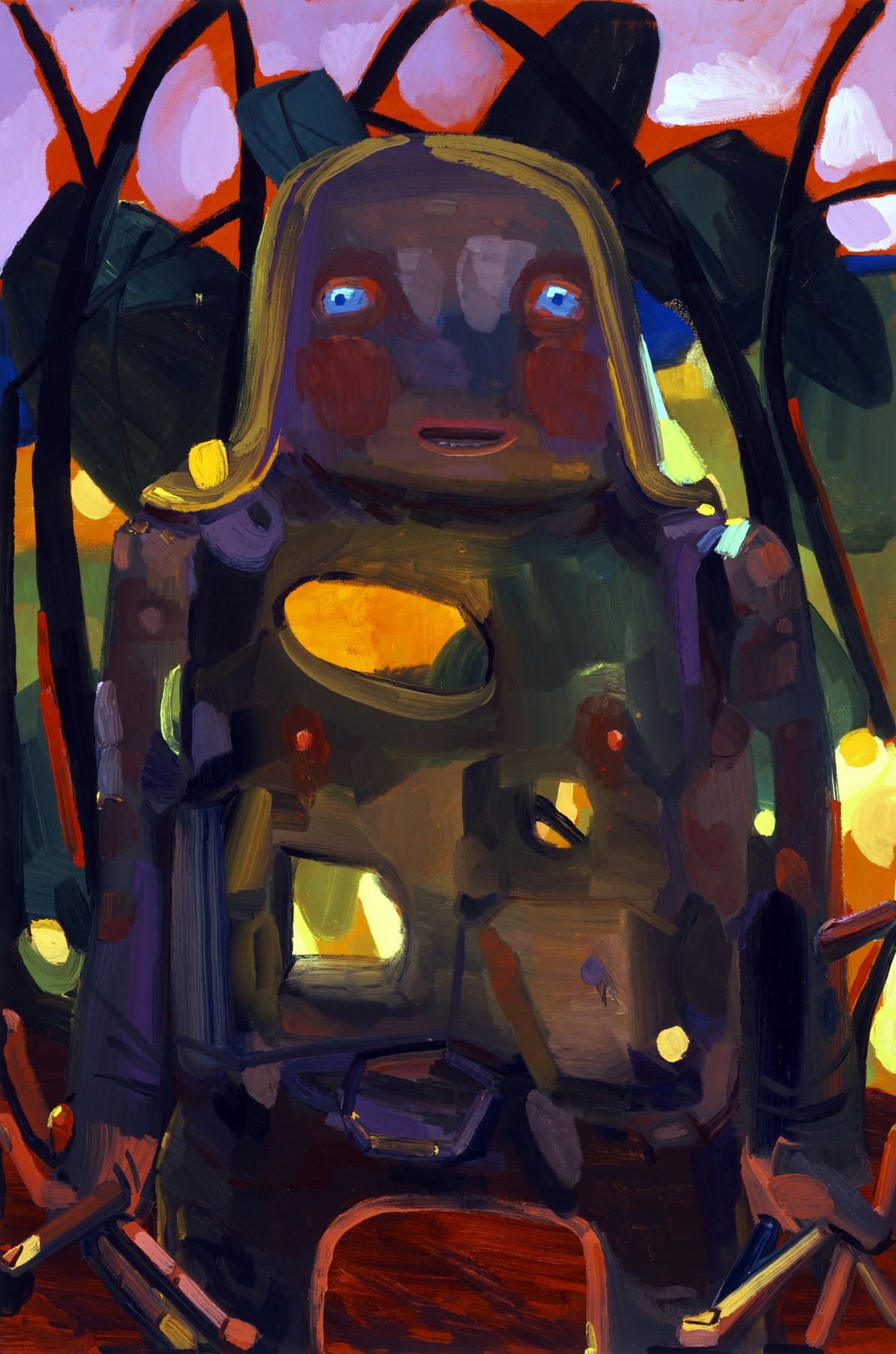 Happy 2004 Oil on canvas