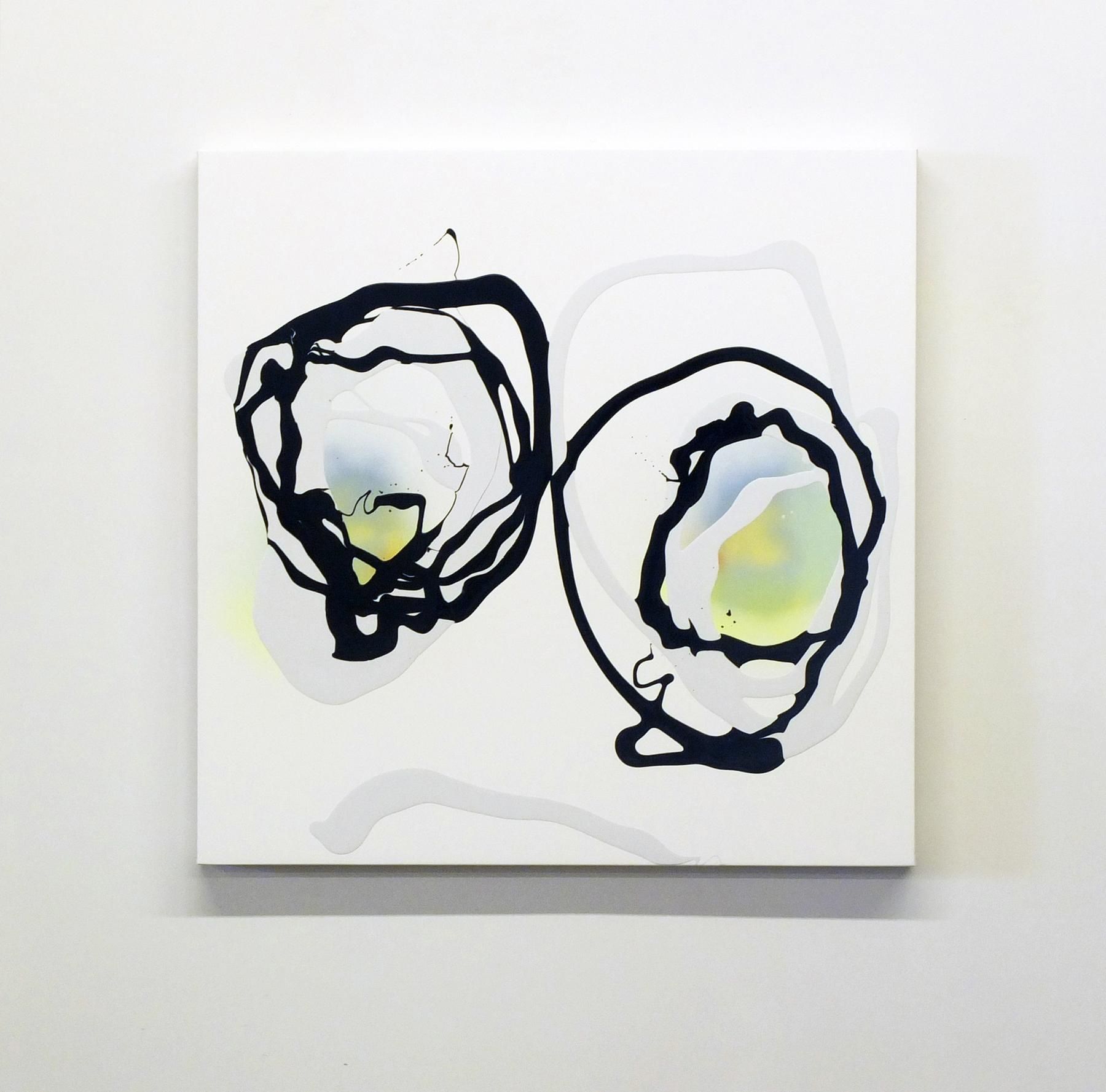 Untitled 2015 Enamel on gessoed panel