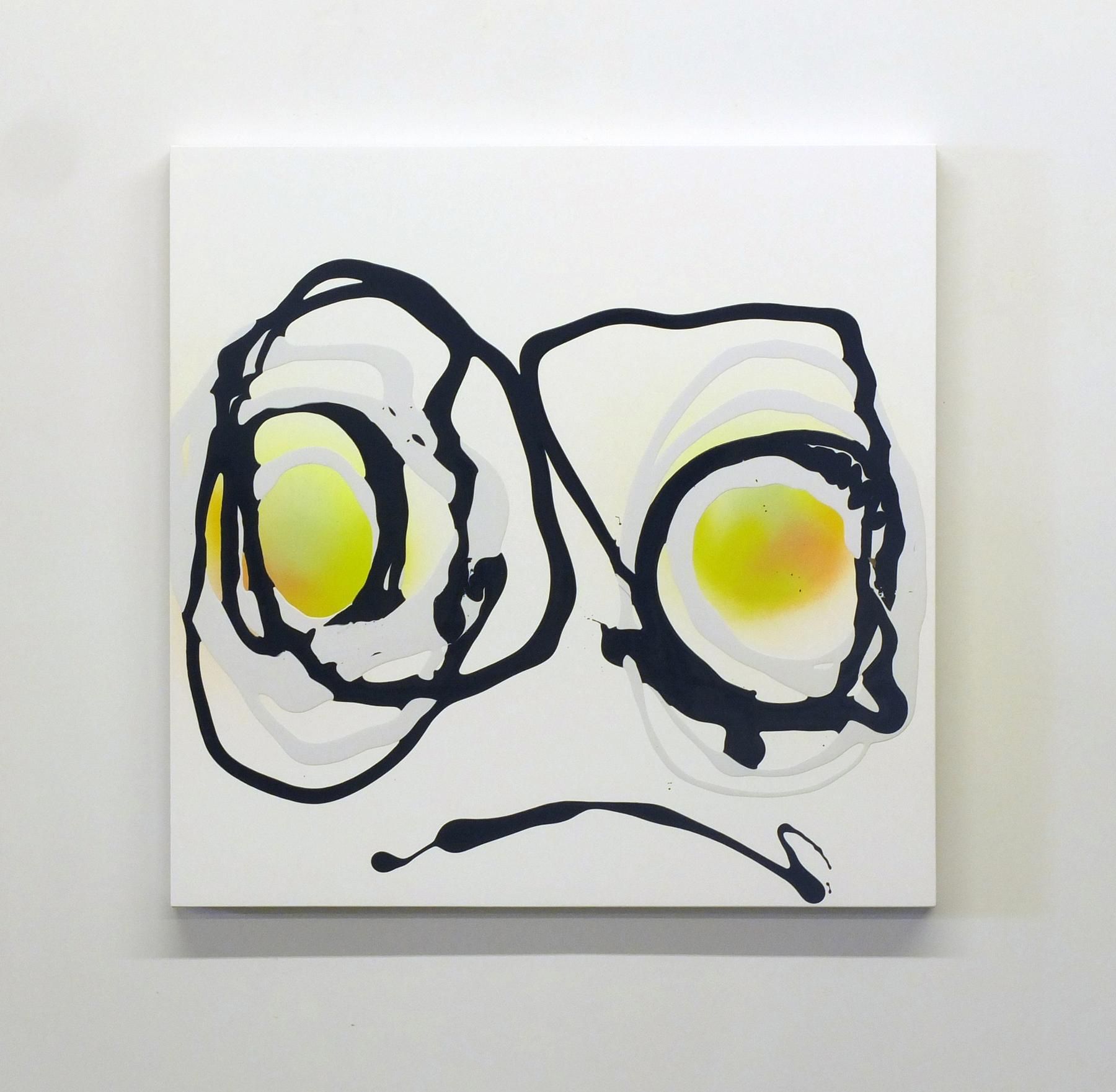 Untitled 2015 Enamel on gessoed panel