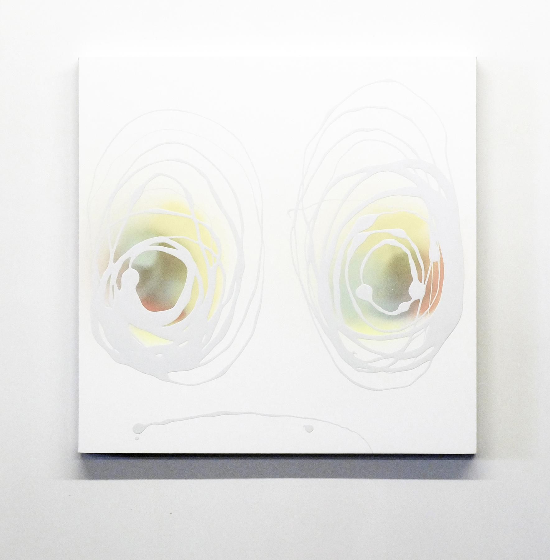 Untitled 2015 Enamel on gessoed panel