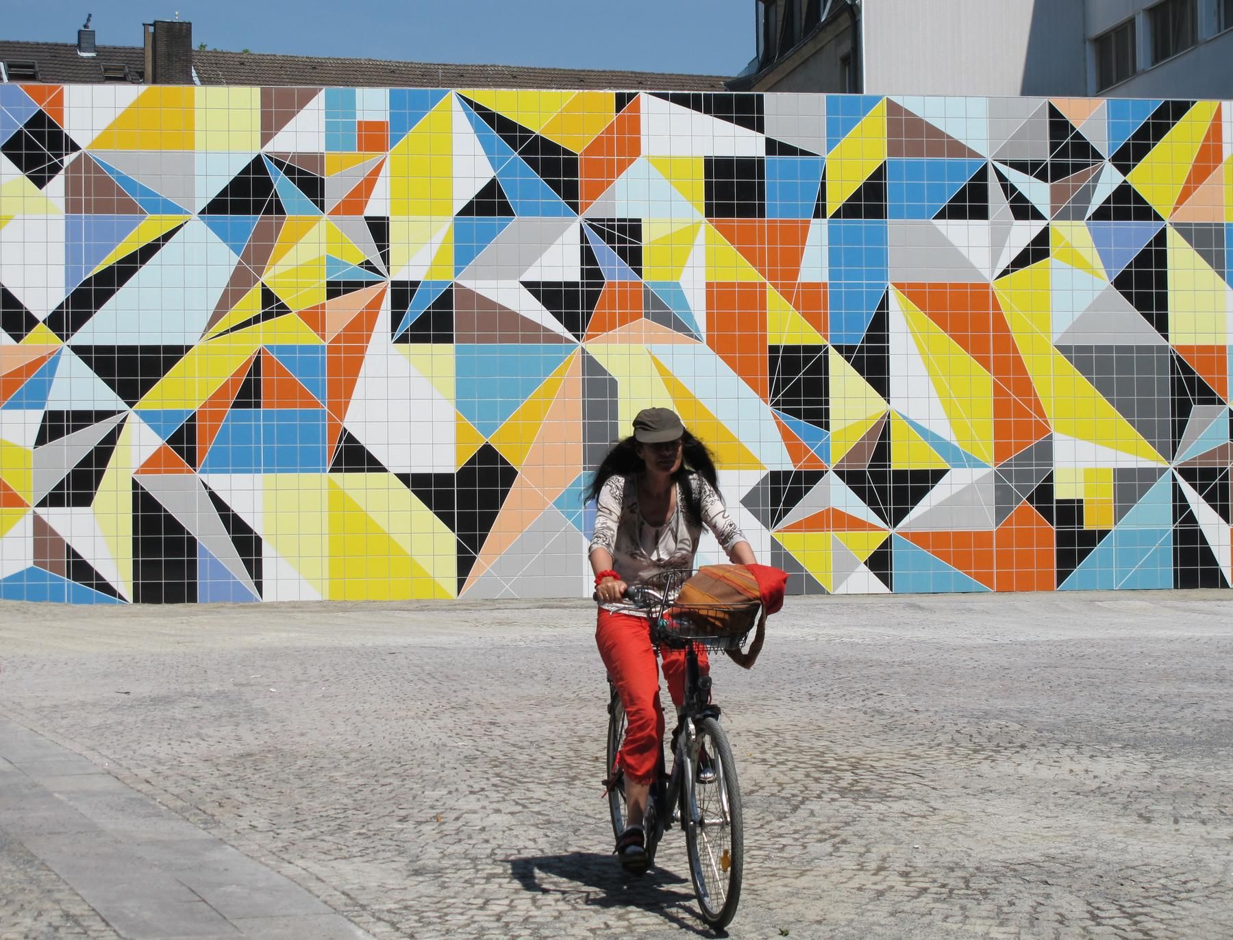 Hornet 2010 Hand Painted Ceramic Tiles on Wall