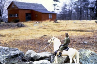 Laurie Simmons, Woman/Green Shirt/Red Barn, 1979