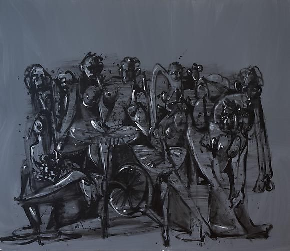 George Condo, Grey Ballet, 1998