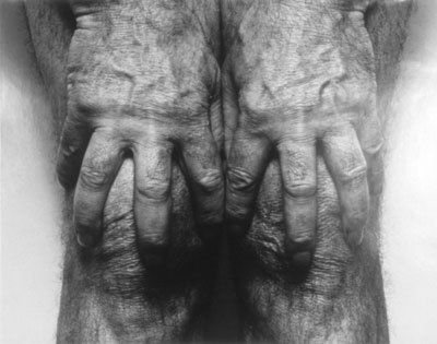 John Coplans Self Portrait (Hands Spread on Knees) 1985