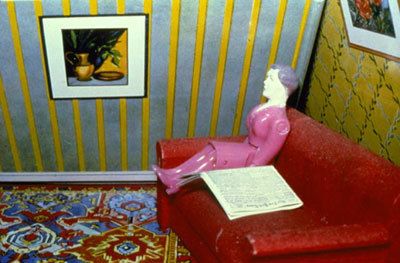 Laurie Simmons, Woman Reading Newspaper, 1978