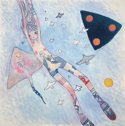 Aya Takano, From The Day, Aqua Blue Sky And Twinkling..., 2009