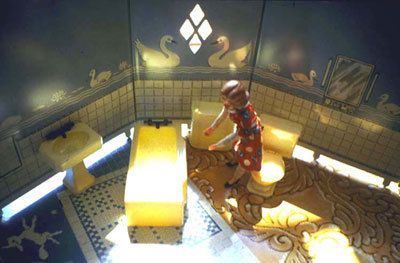 Laurie Simmons, New Bathroom/Aerial View/Sunlight, 1979