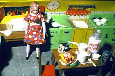 Laurie Simmons, Blonde/Red Dress/Kitchen/Milk, 1978