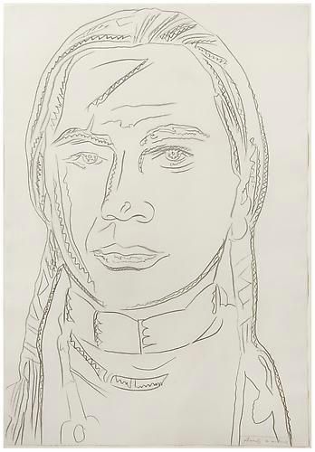 Andy Warhol, The American Indian (Russell Means), 1976