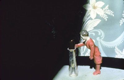 Laurie Simmons, Pushing Lipstick (PurpleWoman), 1979