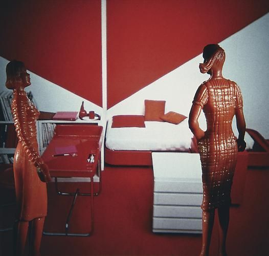 Laurie Simmons, Red and White Homework Area, 1983