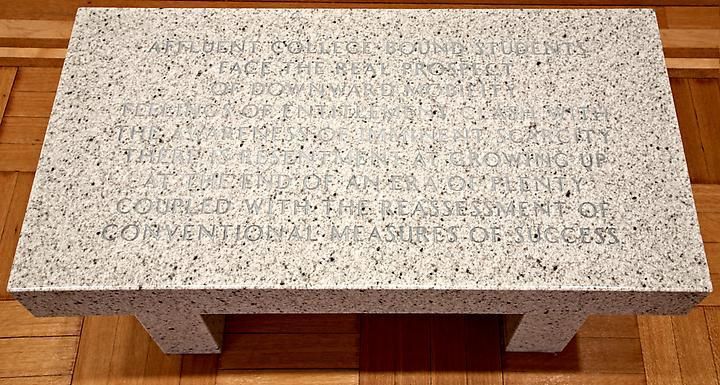 Jenny Holzer, Living Series: Affluent college-bound students..., 1989