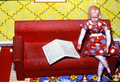 Woman/Red Couch/Newspaper, 1978