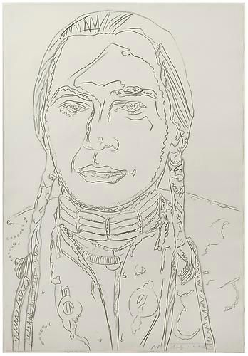 Andy Warhol, The American Indian (Russell Means), 1976