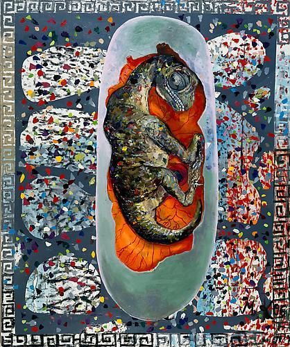 Martin Kippenberger, Dinosaurierei (Dinosaur egg), 1996