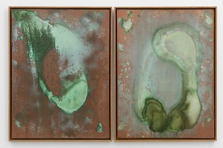Andy Warhol Oxidation Painting (Diptych), 1978