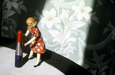 Laurie Simmons, Pushing Lipstick (Spotlight), 1979