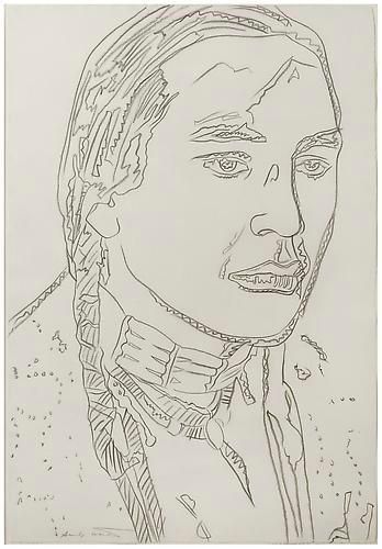 Andy Warhol, The American Indian (Russell Means), 1976