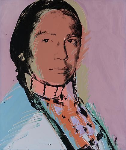 Andy Warhol, The American Indian (Russell Means), 1976