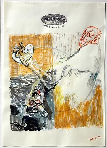 Martin Kippenberger 110, Ohne titel (Self-portrait), 1995