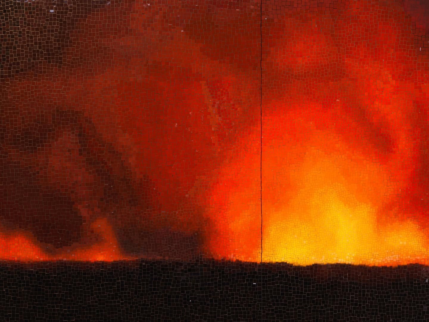 TERESITA FERNÁNDEZ Fire (America) 5 (detail), 2016