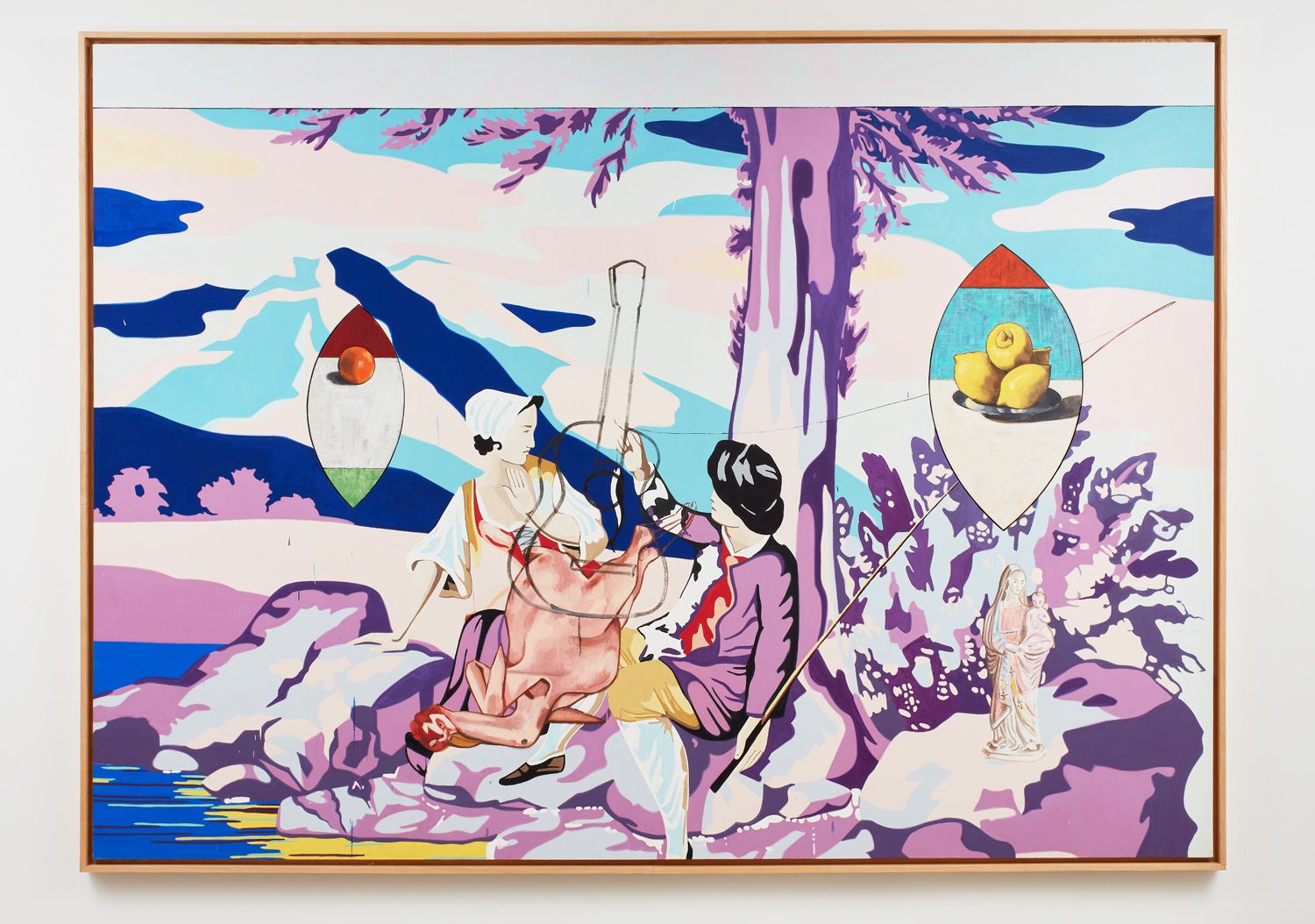 DAVID SALLE, Mauve Pastoral, 2000