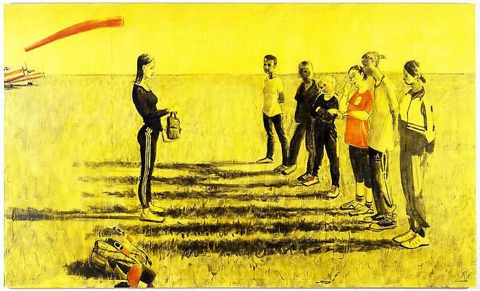ALEXEY KALLIMA From the series "Chechen Women's Team of Parachute Jumping and Its Virtual Fans", 2008