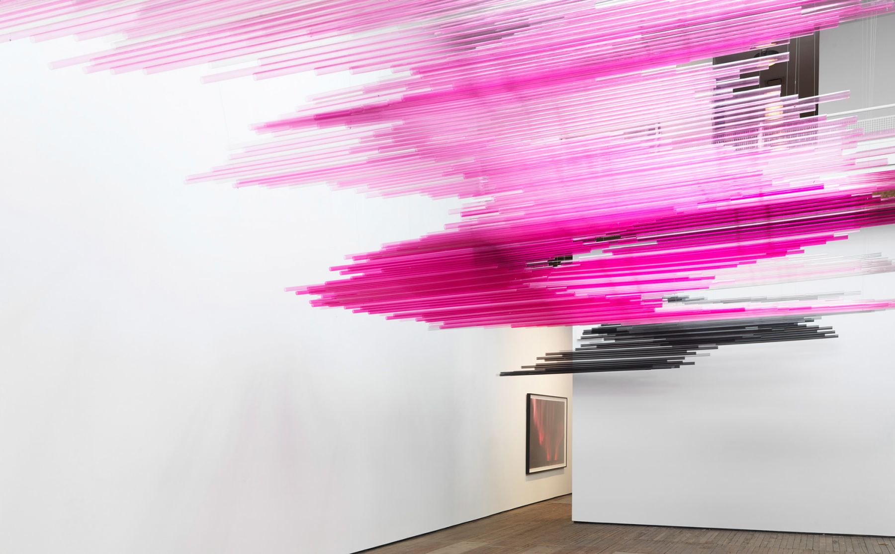 TERESITA FERNÁNDEZ, Installation view of the 2012 solo exhibition Night Writing at Lehmann Maupin, New York