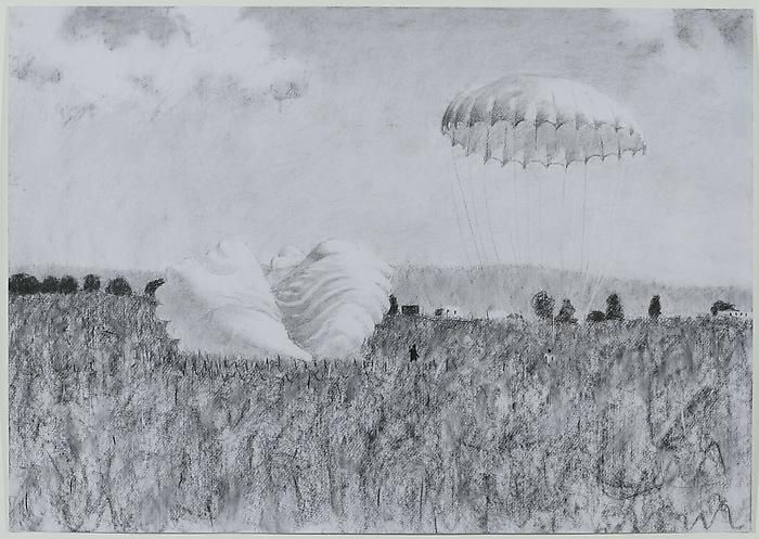 ALEXEY KALLIMA From the series "Chechen Women's Team of Parachute Jumping and Its Virtual Fans", 2008