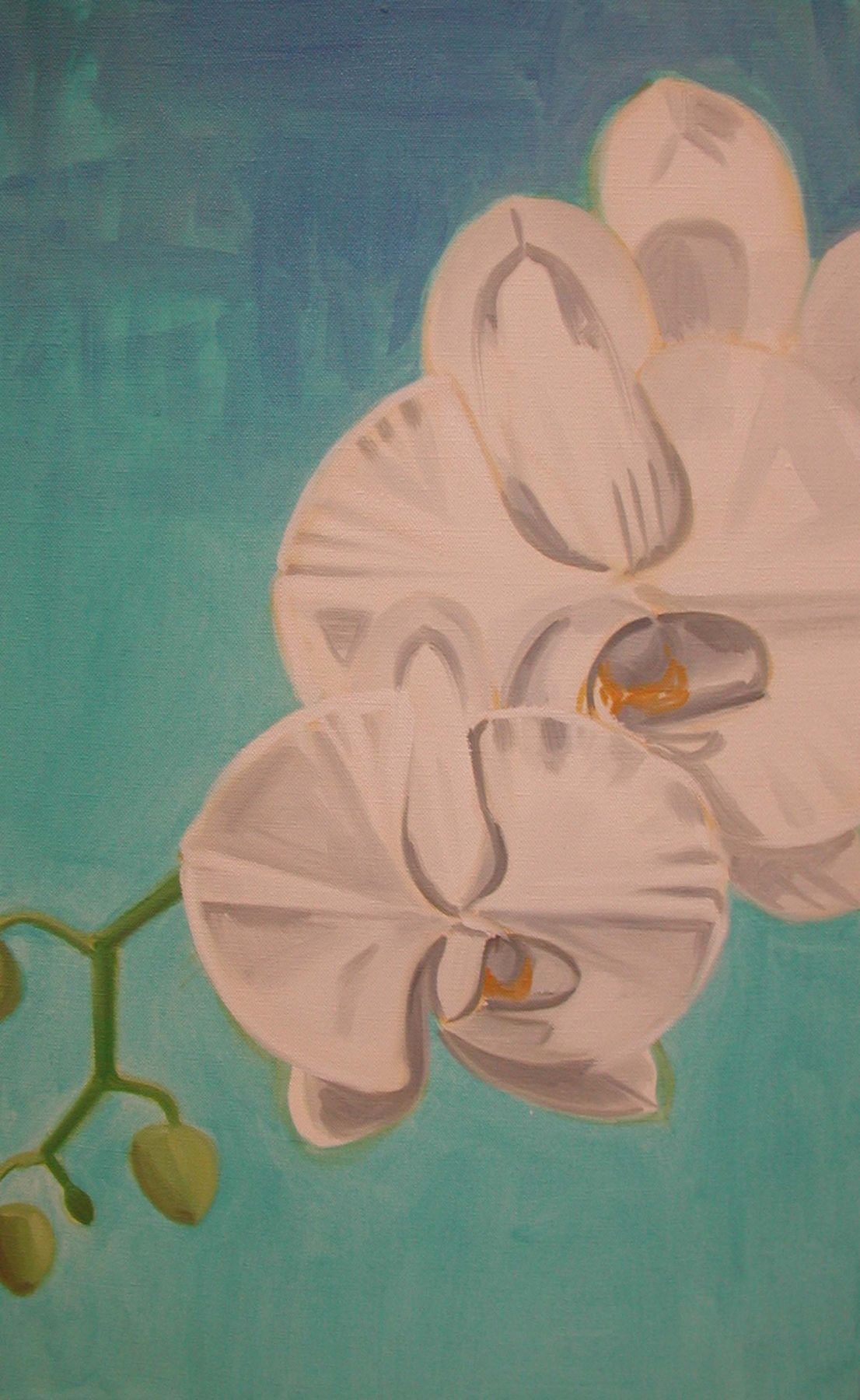 DAVID SALLE, White Orchid, 2002
