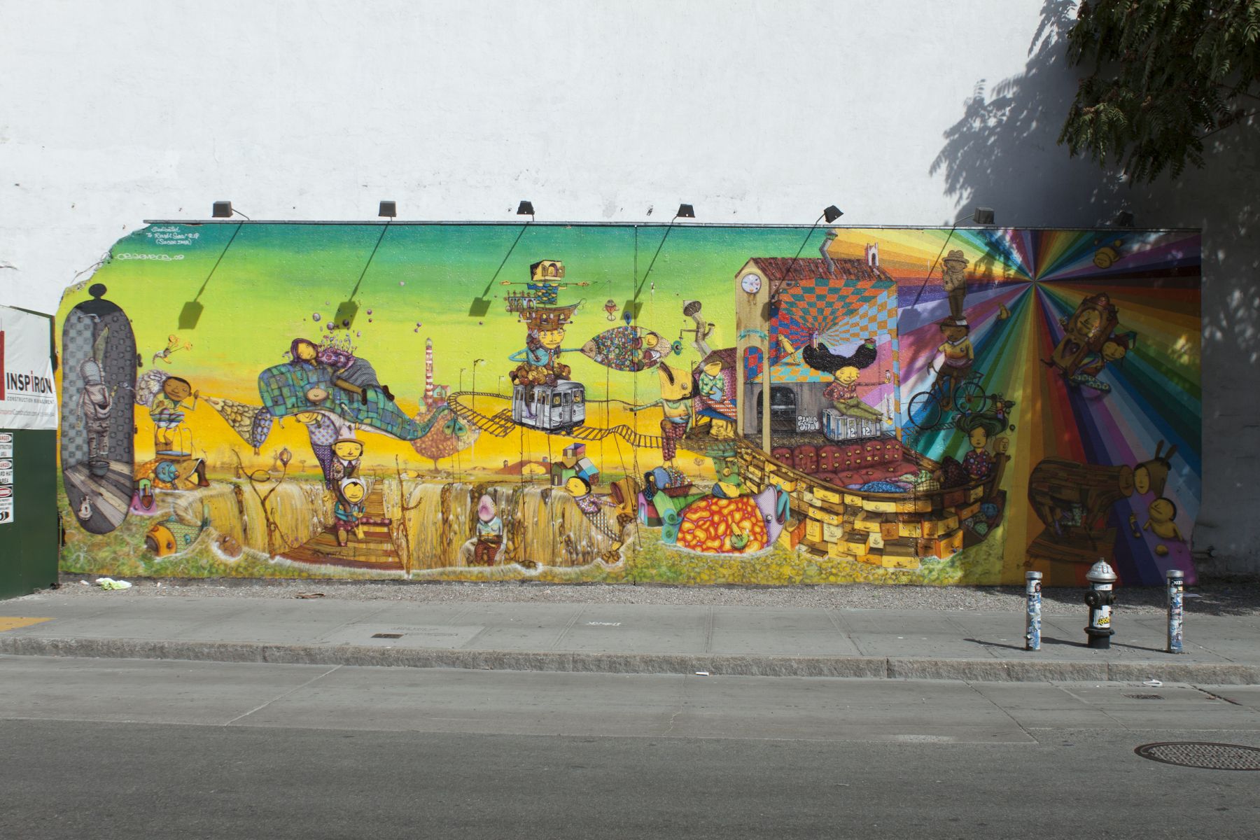 OGEMEOS Houston Street and Bowery Mural, 2009